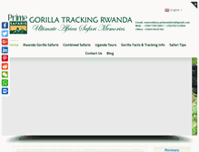 Tablet Screenshot of gorillatracking-rwanda.com